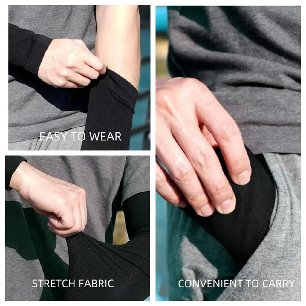 6 Pairs Unisex Cooling Arm Sleeves Compression Breathable Moisture Wicking for Men Women Sports Outdoor UV Protection
